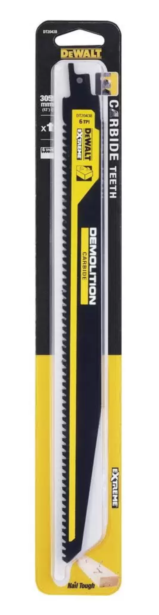 Полотно с карбидными зубьями DeWalt DT20438 по дереву, 305мм