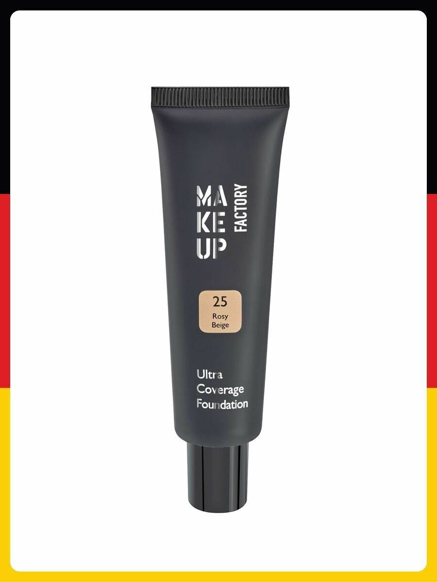 Тональный крем MAKE UP FACTORY Ultra Coverage Foundation, Rosy Beige-25, 30 ml