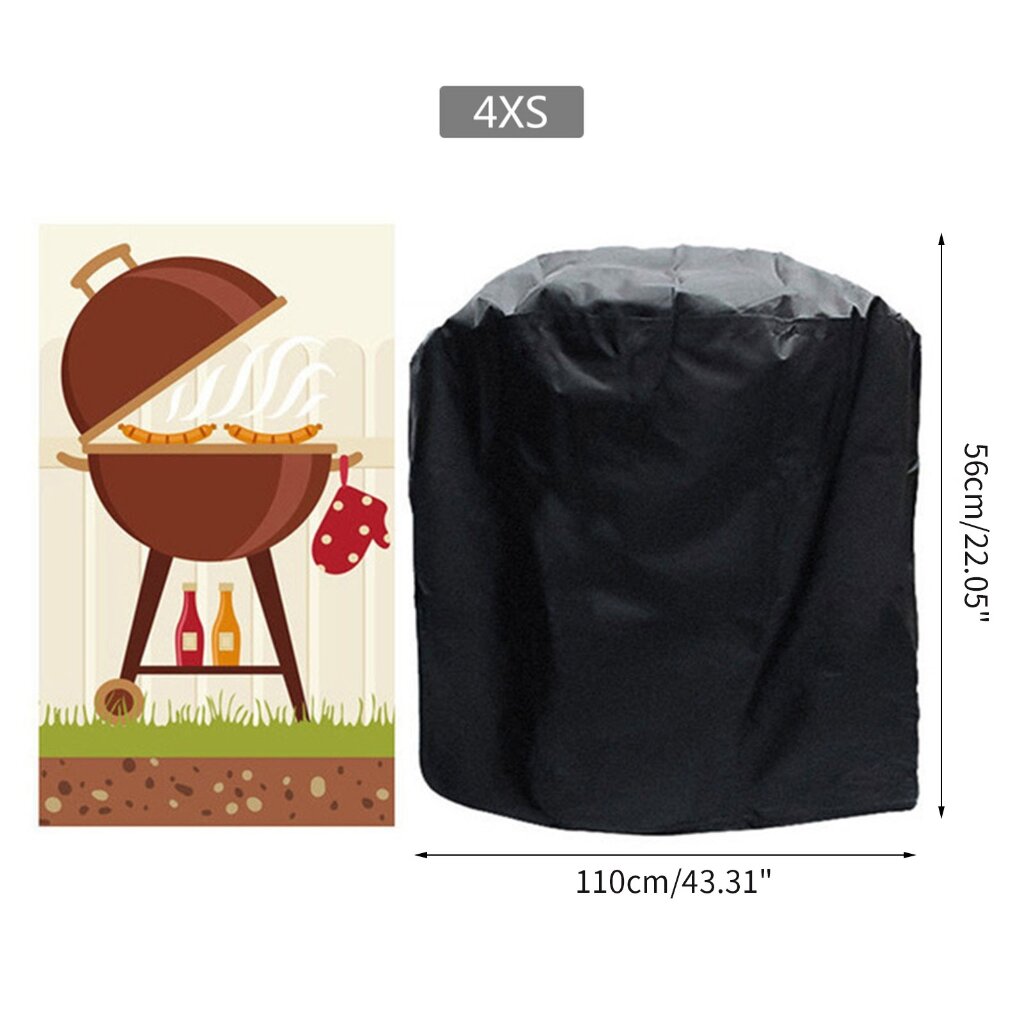 BBQ Grill Covers Outdoor Dust Waterproof Heavy Duty Grill Covers Rain Protective Outdoor Barbecue Covers for BBQ Grill