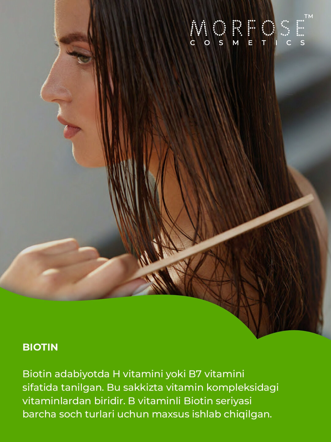 Спрей-кондиционер для волос двухфазный Morfose, BIOTIN, 400 мл, — фото 1