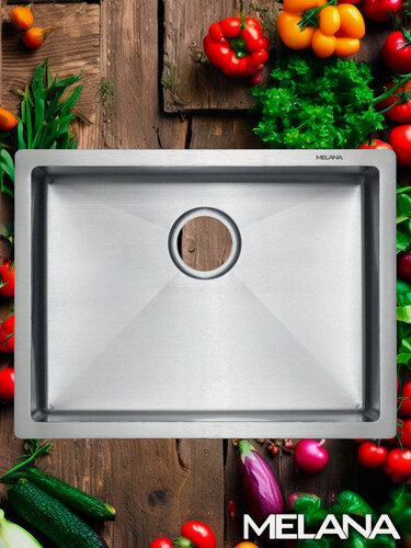 Изображение товара Мойка R5844H MELANA ProfLine 3,0/200 сатин врезная прямоугольная