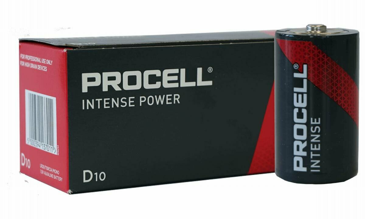 Элемент питания Duracell Procell Intense LR20 (D) (10шт. в упаковке) NEW