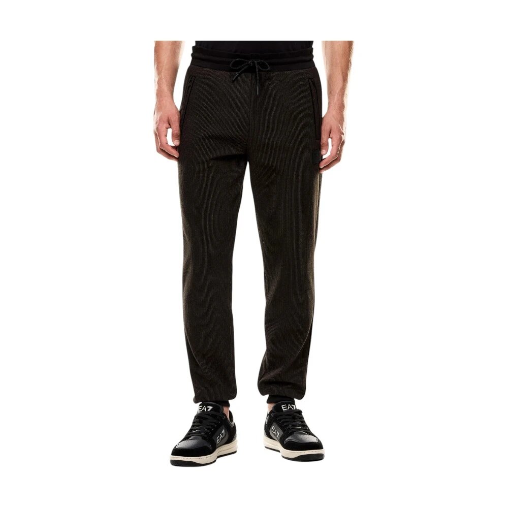 Брюки EA7 EMPORIO ARMANI, размер L, черный