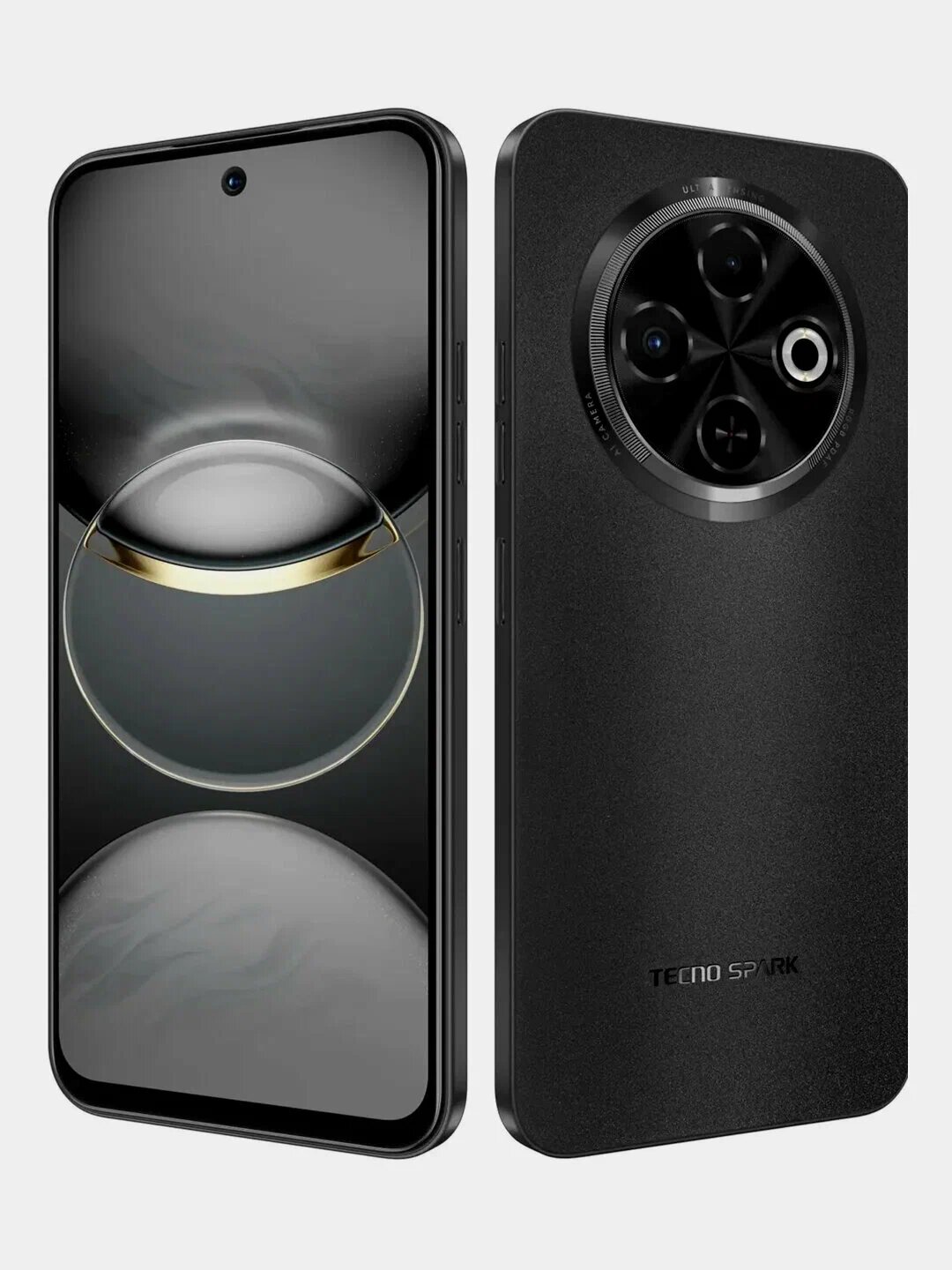 Смартфон Tecno Spark 30 Orbit Black, 6 ГБ/128 ГБ, 50 Мп, 120 Гц