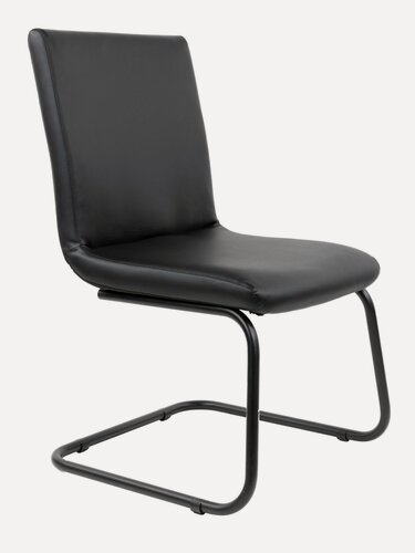 Изображение товара Офисное конференц кресло CHAIRMAN 919 V LT, экокожа, черный, на металлических полозьях без подлокотников