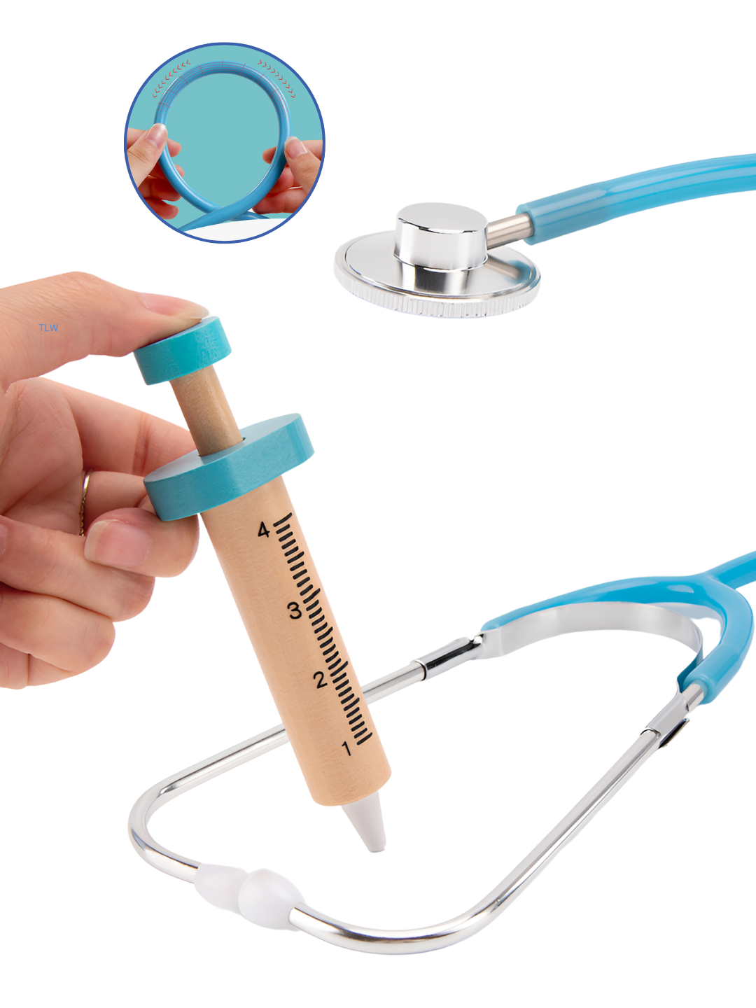 Детский игровой набор доктора, из качественного дерева — фото 1