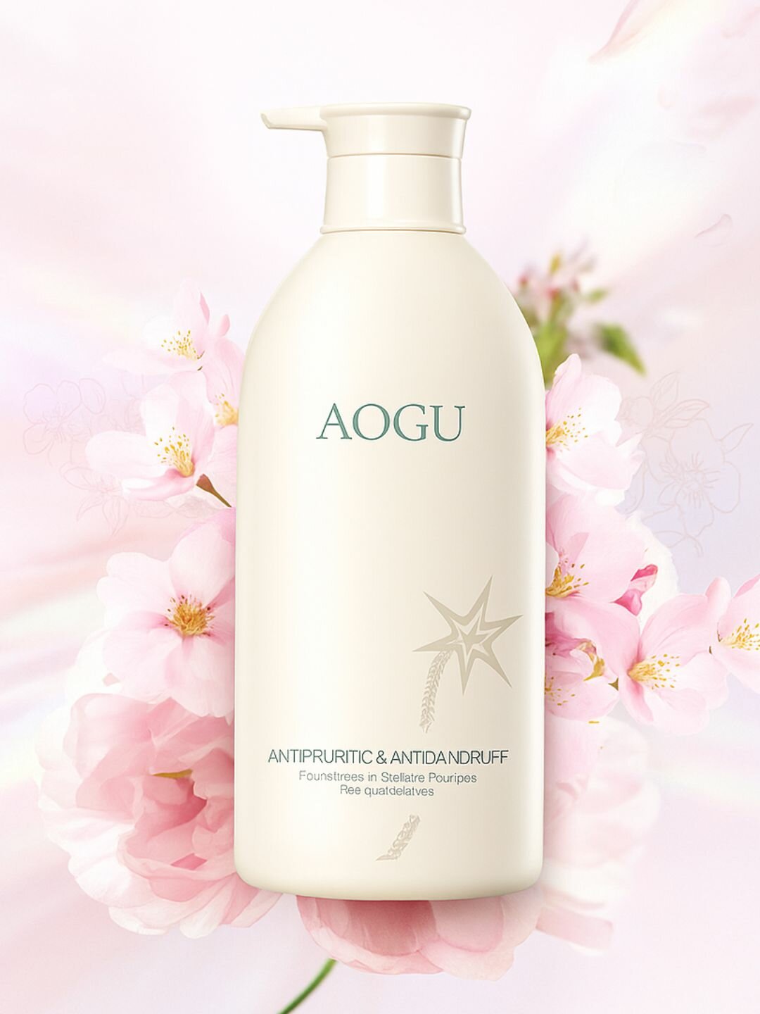 Шампунь AOGU, против перхоти, для всех типов, аромат Flower Bomb, 800мл — фото 1