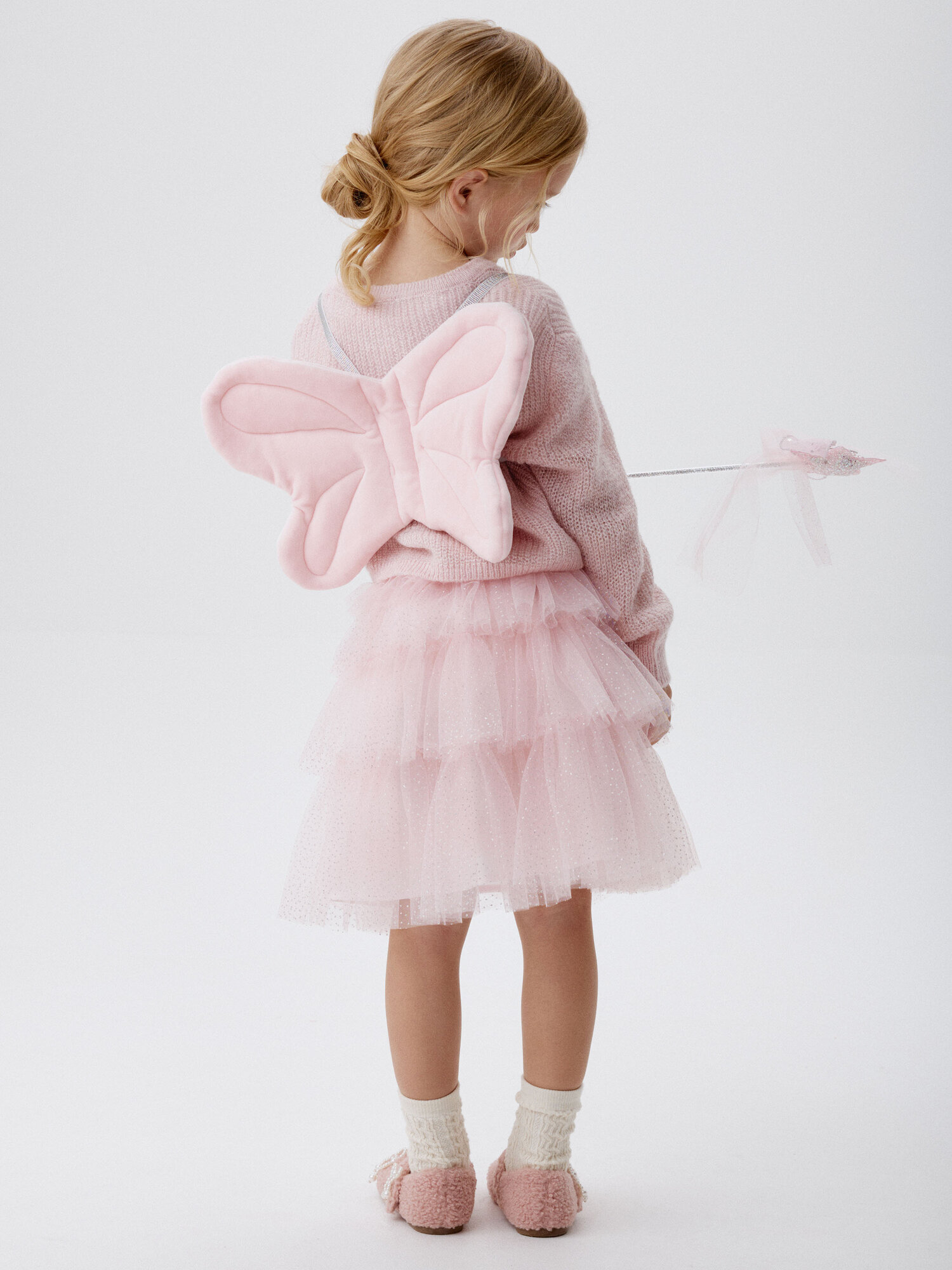 Карнавальные крылья бабочки розовые