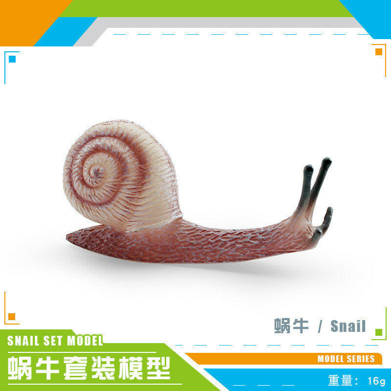 Набор моделей реалистичных пластиковых улиток для украшения сада и миниатюрных диорам улитка 16г