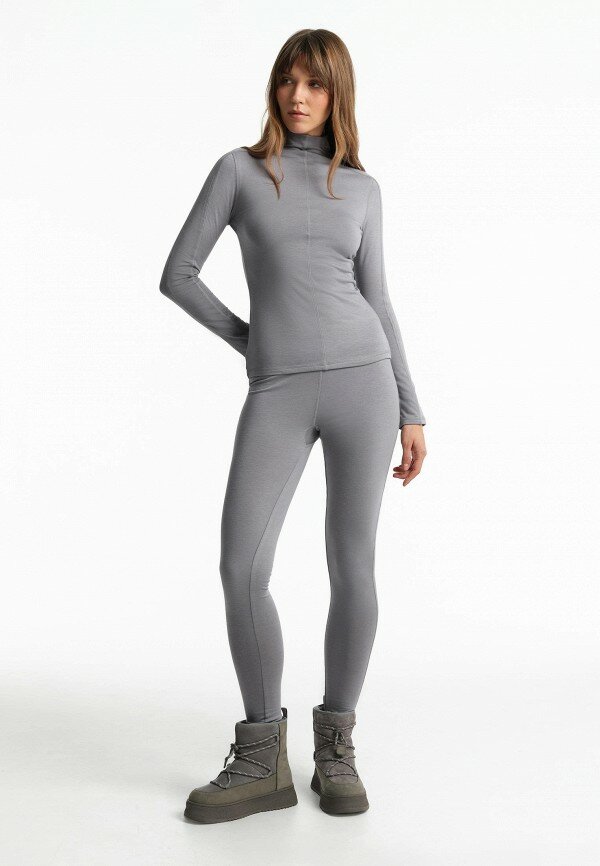 Термолонгслив URBANTIGER Coffee carbon fiber, размер M, светло-серый — фото 1