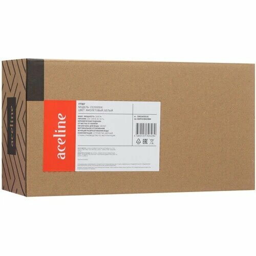 Утюг Aceline CE2000SW, фиолетовая подошва, керамическое покрытие, 2000Вт — фото 1