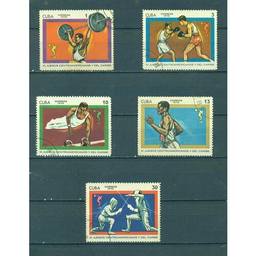 Почтовые марки Куба 1970г. 11-я Центрально-Американская и Карибская игры Спорт U