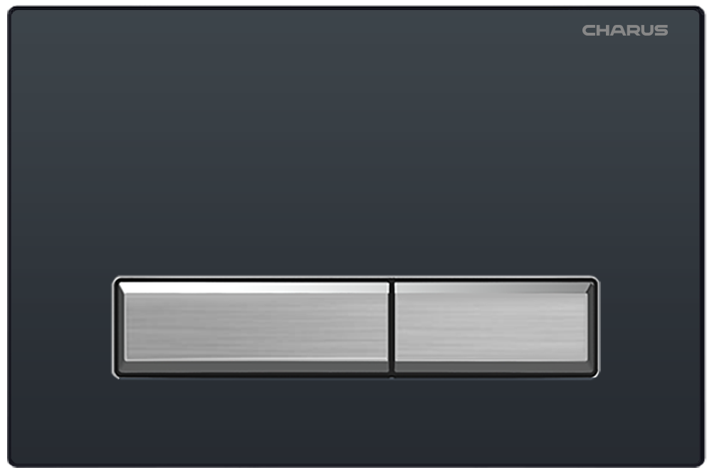 Панель смыва для инсталляций CHARUS RAIDEN черный матовый/хром арт. FP.321. BBN.01