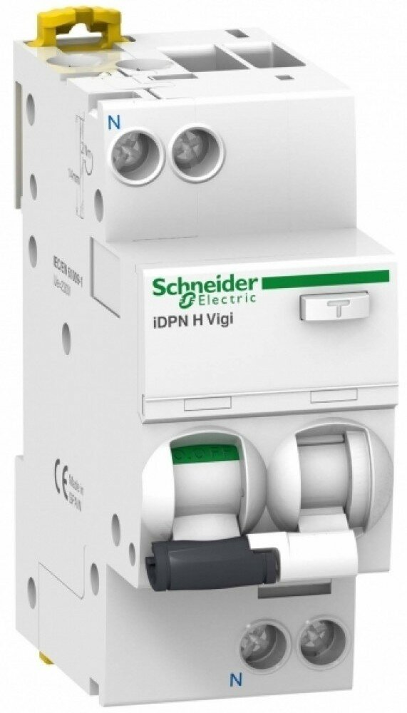 Schneider Electric Acti 9 iDPN H VIGI Дифференциальный автоматический выключатель 10KA 10A C 30MA A A9D37610