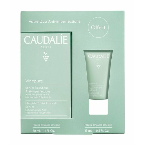 тоник для лица vinopure clear skin purifying toner caudalie 200 мл Набор для ухода за проблемной кожи лица / Caudalie Vinopure Set 2023