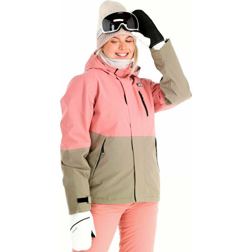 Куртка спортивная Rehall, размер L, бежевый, розовый куртка rehall размер l черный розовый