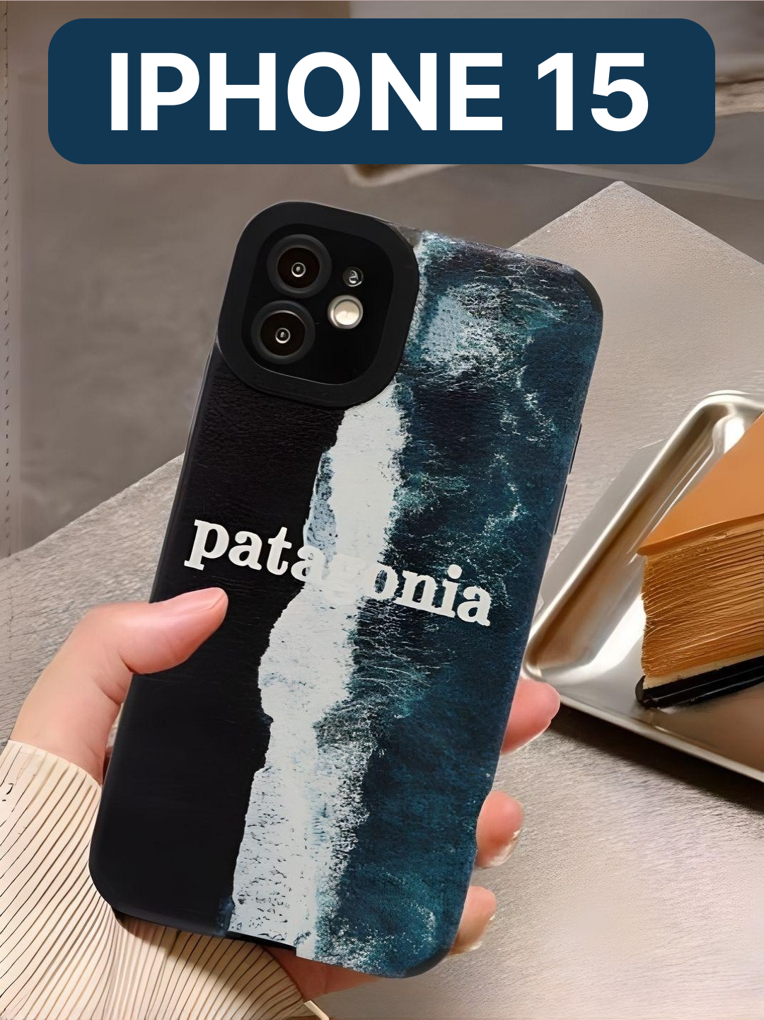 фото Защитный чехол на айфон 15 силиконовый противоударный бампер для Apple с защитой камеры, чехол на iphone 15, черный/синий/морской