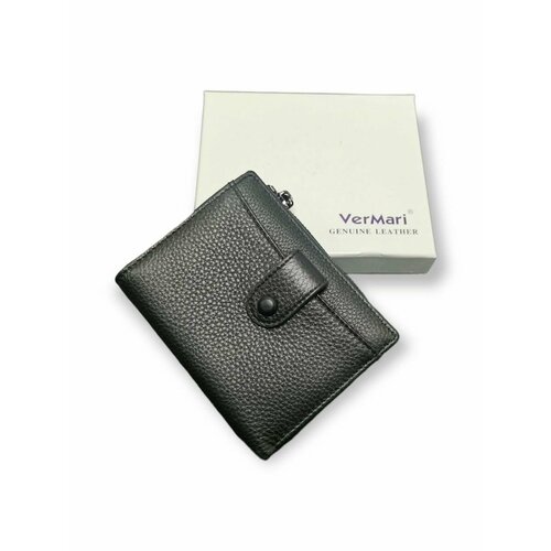 фото Кошелек 6087/black, фактура зернистая, черный pouchman