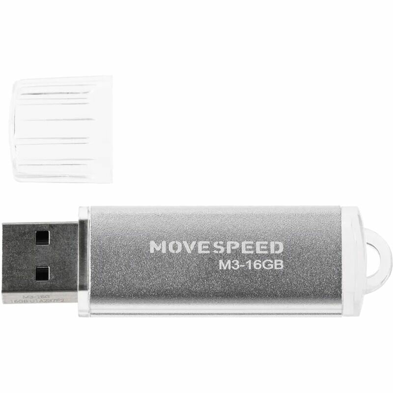 USB2.0 16GB Move Speed M3 серебро Move Speed 16GB M3 (M3-16G) - фото №5