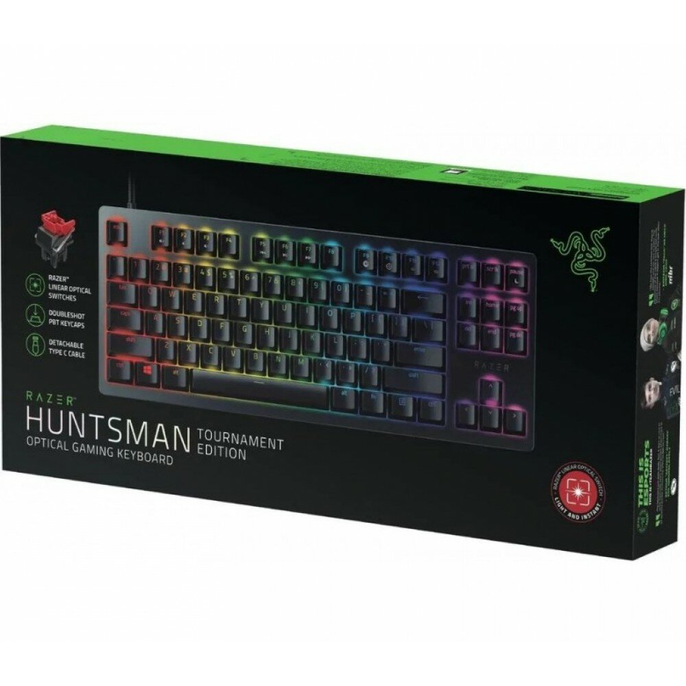 Клавиатура Razer Huntsman Tournament Edition Black USB оптический, черный, английская