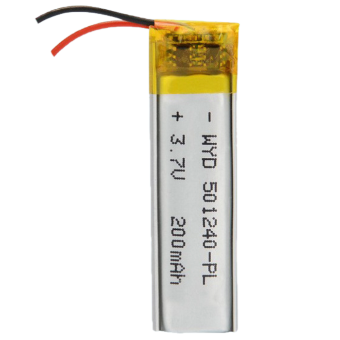 Аккумулятор (батарея) 501240 200mAh 3,7v (40х12х5 мм)