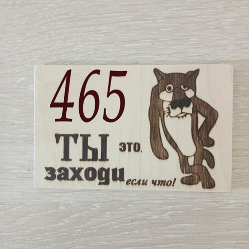 Номерок на дверь №465