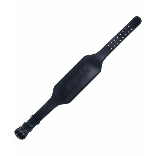 фото Пояс атлетический su-320 4 дюйма, натуральная кожа, черный, starfit - xxl