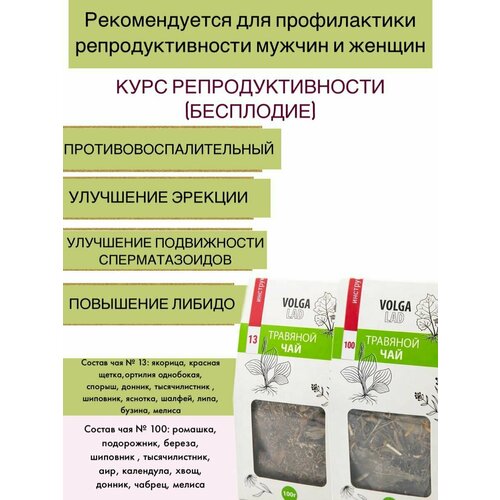 Набор травяного чая № 13 Нормализация репродуктивной функции женщин/фитосбор