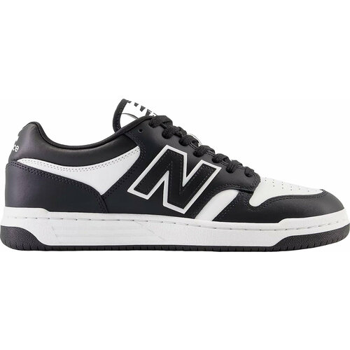 Кеды New Balance 480, размер 8,5 US, белый, черный