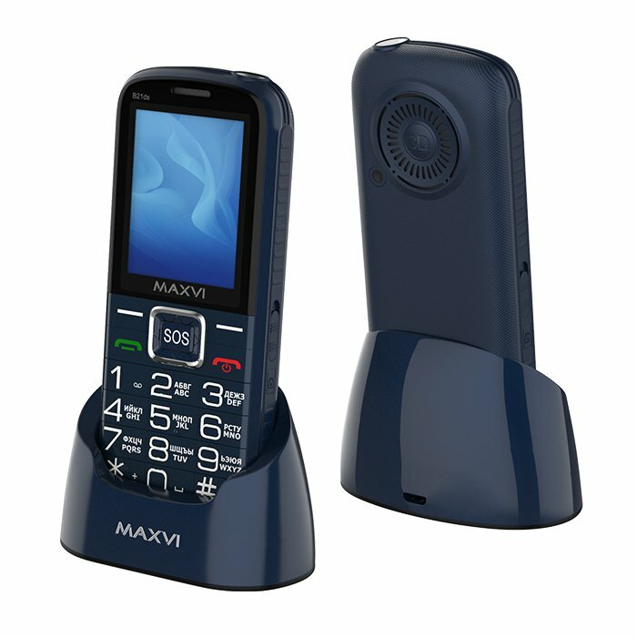 Мобильный телефон MAXVI B21ds BLUE (2 SIM) - фото №19