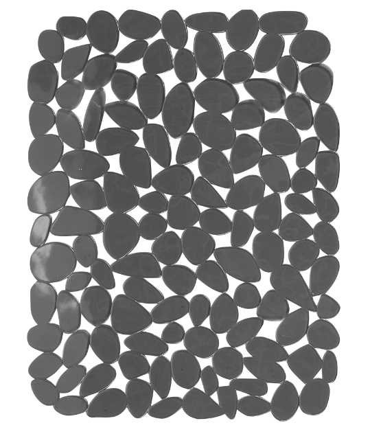 Коврик для мойки из силикона 40x305 см серый цвет