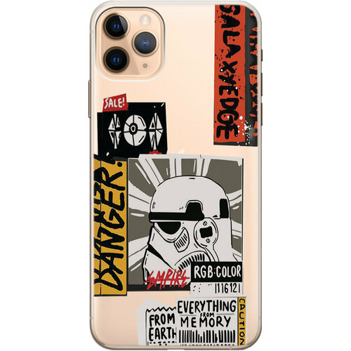 Силиконовый чехол на Apple iPhone 11 Pro Max / Эпл Айфон 11 Про Макс с рисунком Stormtrooper Stickers силиконовый чехол на apple iphone 11 pro эпл айфон 11 про с рисунком stormtrooper stickers soft touch черный