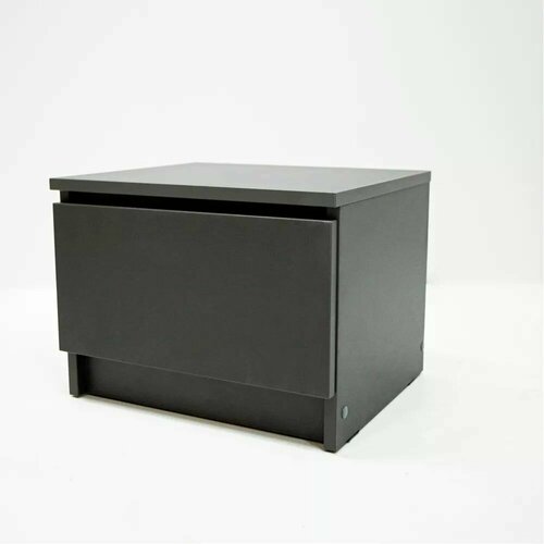 Тумба прикроватная Охта корпус Графитфасад Графит ЛДСП с ящиком для гостиной спальни детской дома дачи 404х350х300 петровская 1700₽