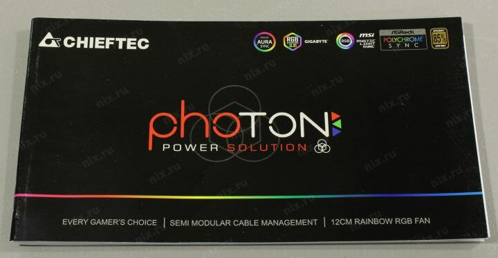Блок питания ATX Chieftec 750W, Active PFC, RGB Rainbow 120mm fan, 80 PLUS BRONZE, Cable Management Retail - фото №20
