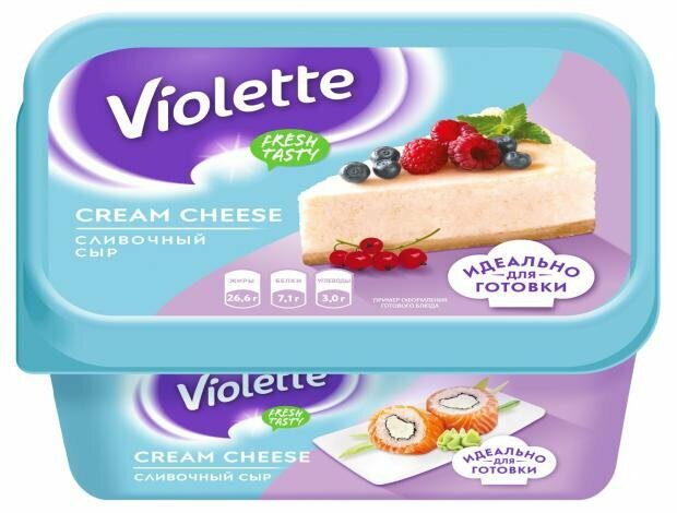 Сыр творожный Violette Cream cheese Сливочный 60%