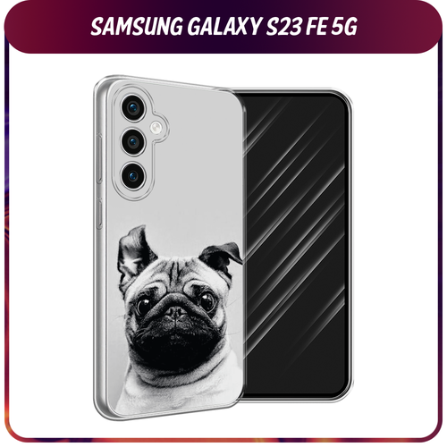 Силиконовый чехол на Samsung Galaxy S23 FE 5G / Самсунг S23 FE 5G Ушастый мопс силиконовый чехол rich bugs bunny на samsung galaxy s23 fe 5g самсунг галакси s23 fe 5g