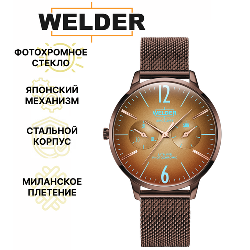фото Наручные часы welder wwrs606, коричневый