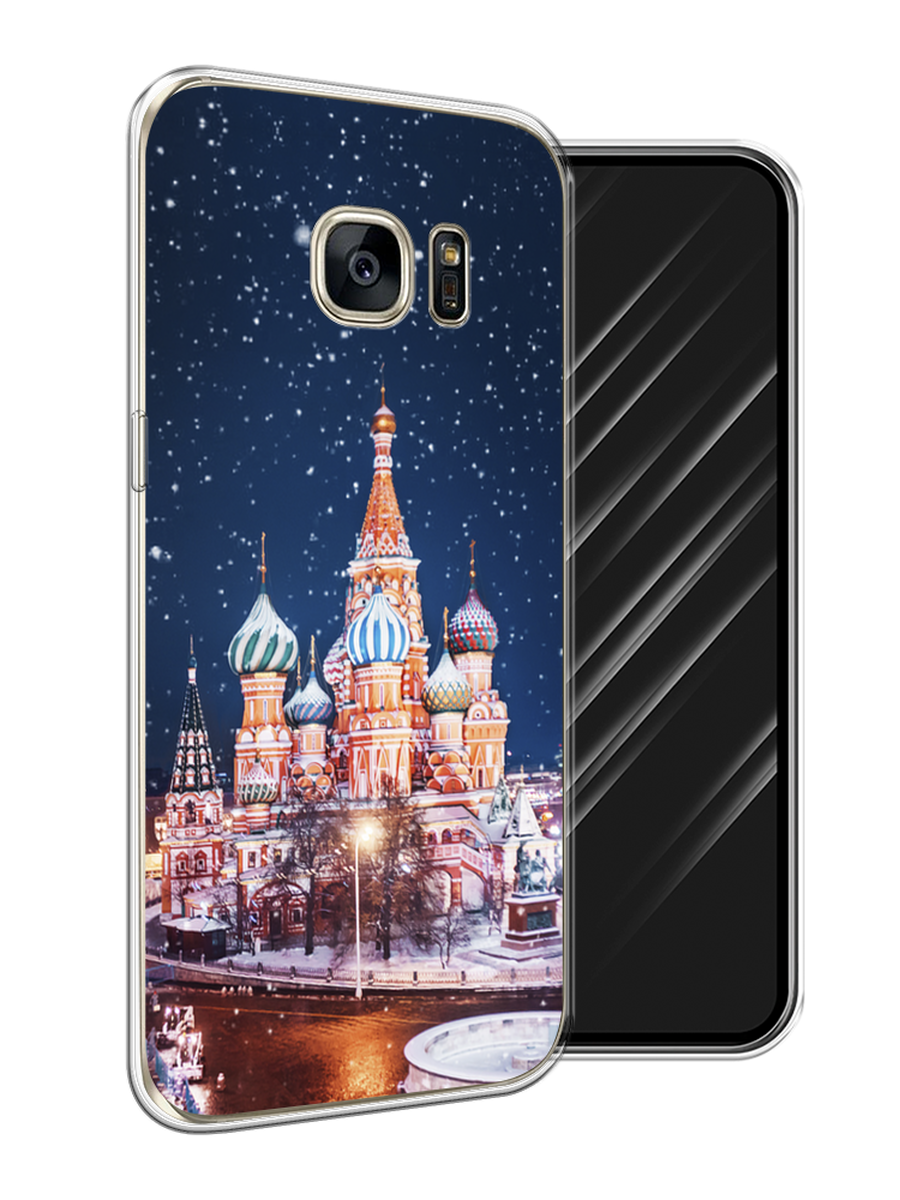 Силиконовый чехол на Samsung Galaxy S7 / Самсунг Галакси S7 "Москва 1"