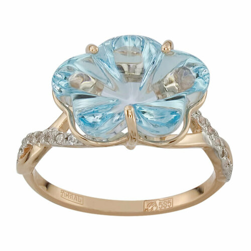 фото Кольцо aloris, красное золото, 585 проба, размер 17.5 aloris jewelry