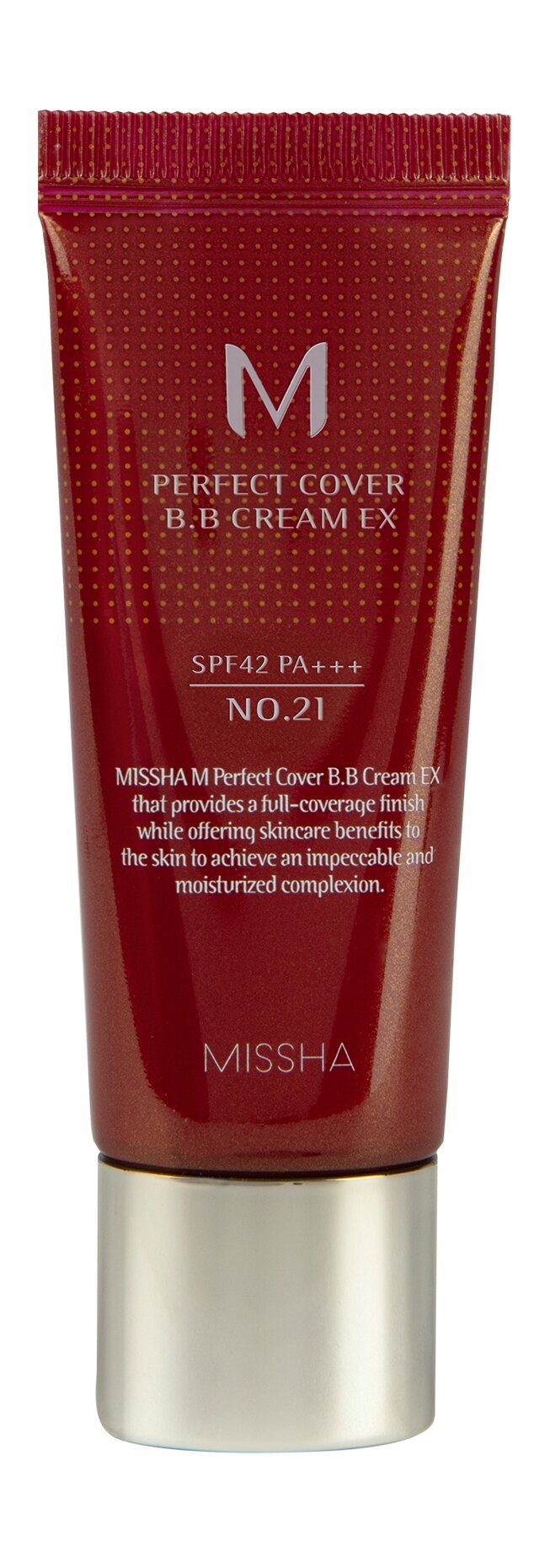 MISSHA M Perfect Cover BB Cream Тональный крем EX SPF 42/PA+++, 20 мл, 21 Light beige