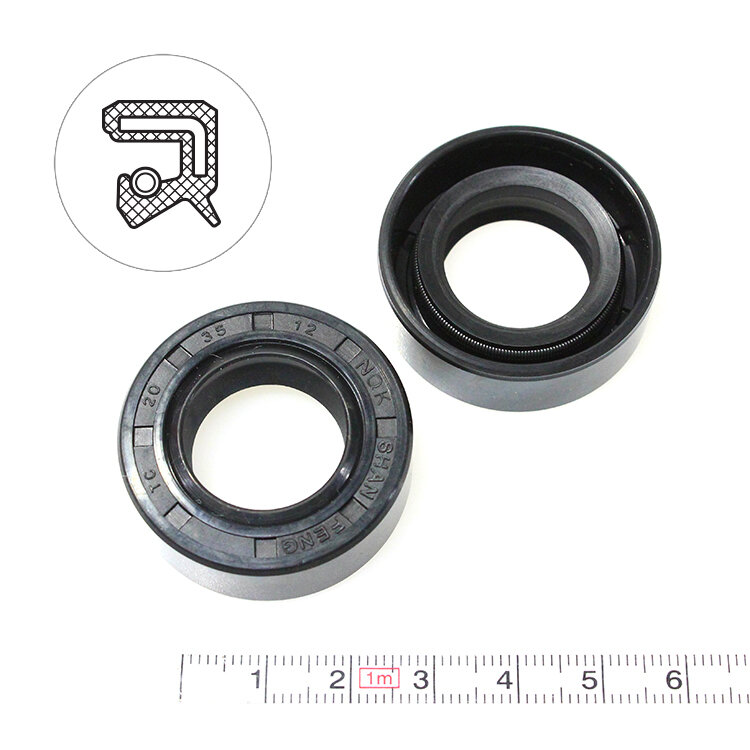 фото Манжета армированная (Сальник) 20х35х12 (тип 2 / TC) 70NBR (упаковка 10 шт.)