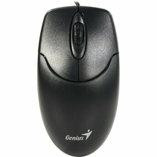 Мышь Genius Mouse Netscroll 120 V2, проводная, оптическая, 1000 dpi, USB, чёрная (комплект из 2 шт)