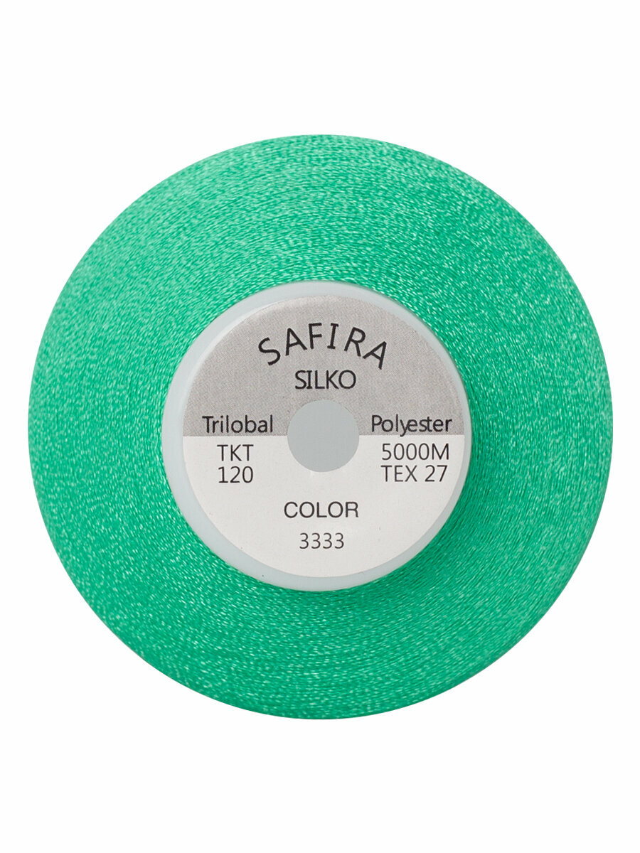 Нитки швейные для вышивания SAFIRA 120D/2, 5000м — фото 1