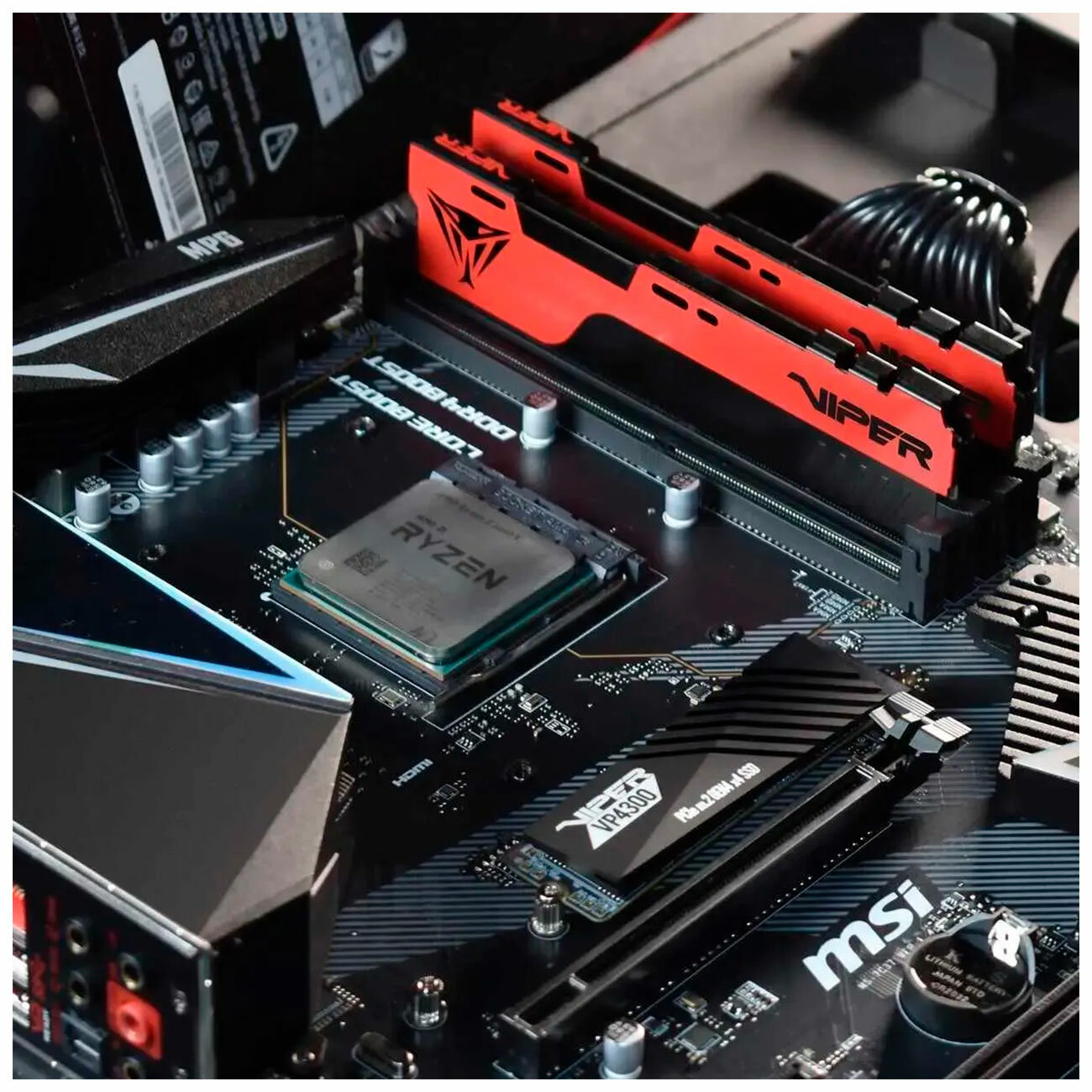 Память оперативная DDR4 Patriot 16Gb 3600MHz (PVE2416G360C0) - фото №9
