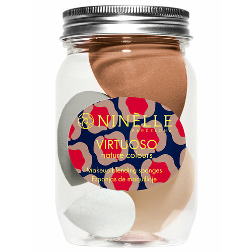 Спонжи для макияжа Ninelle набор Virtuoso Colours каплевидные 4шт 633₽