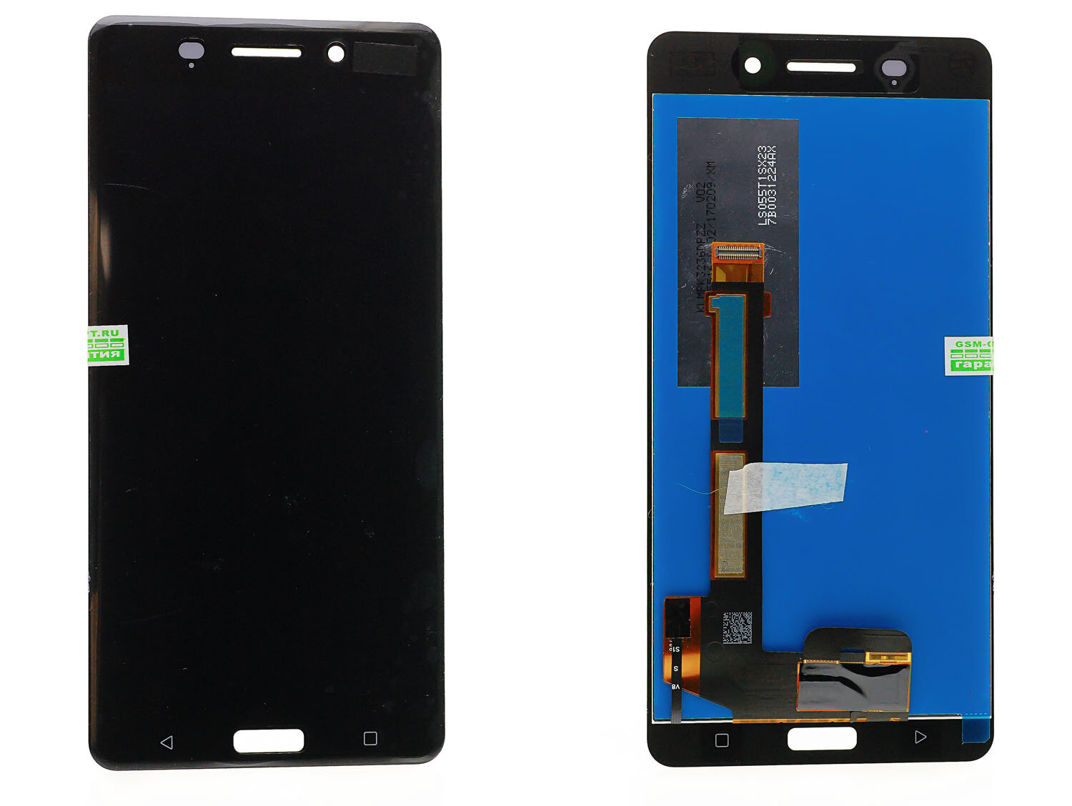 Дисплей для Nokia 6 (TA-1021) с тачскрином черный