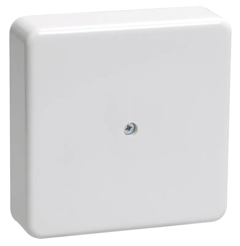 Открытой установки IEK Коробка распаячная ОП 75х75х20 IP20 КМ41212-01 (6 клем. 6кв. мм) бел. IEK UKO10-075-075-020-K01 (упаковка 5 шт)