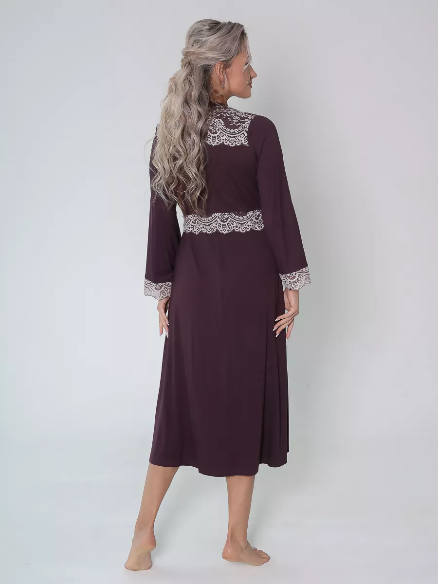 Комплект Текстильный Край, размер 50, фиолетовый, лиловый - фотография № 10