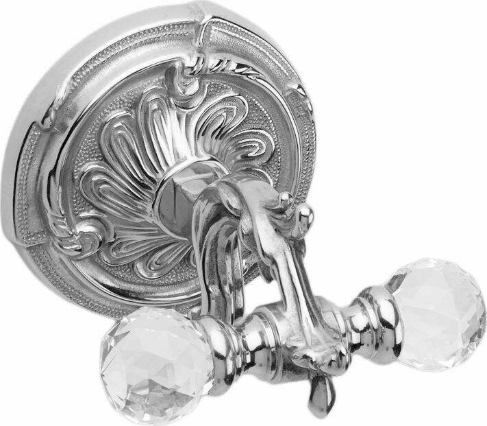 Крючок Art&Max Barocco Crystal AM-1784-Cr-C двойной, хром