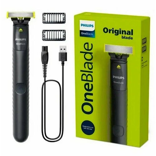 Триммер для бороды и усов Philips OneBlade QP142410 черный 416000₽